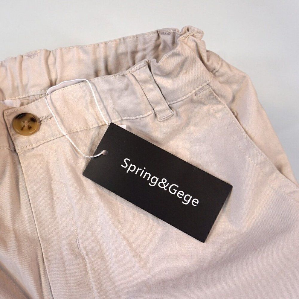 Spring And Gege Boys Shorts 7-8 Years Classic Cotton Stretch Waistband